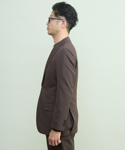 MEN'S MELROSE(メンズメルローズ)の「リノテックセットアップスーツ | ウォッシャブル / 防シワ(セットアップ・メンズ・ブラウン/ネイビー・3/4/5/2)」の4枚目の写真