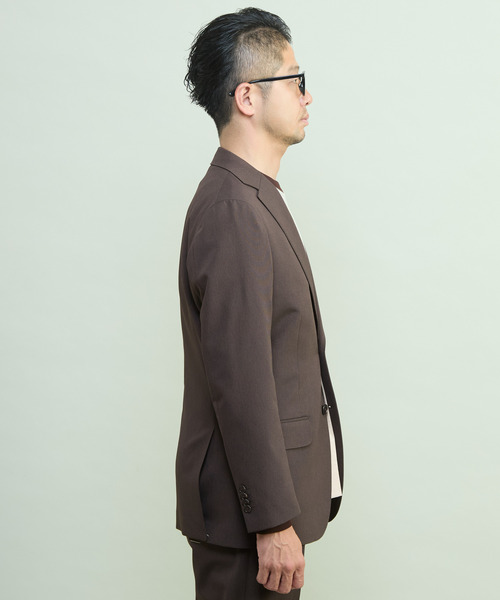 MEN'S MELROSE(メンズメルローズ)の「リノテックセットアップスーツ | ウォッシャブル / 防シワ(セットアップ・メンズ・ブラウン/ネイビー・3/4/5/2)」の6枚目の写真
