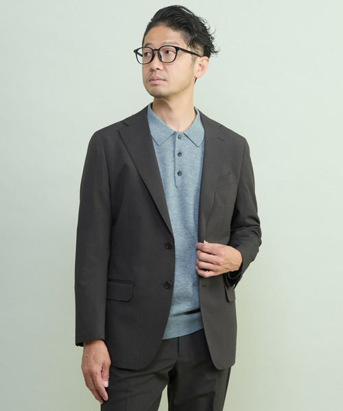 MEN'S MELROSE(メンズメルローズ)の「リノテックセットアップスーツ | ウォッシャブル / 防シワ(セットアップ・メンズ・ブラウン/ネイビー・3/4/5/2)」の8枚目の写真