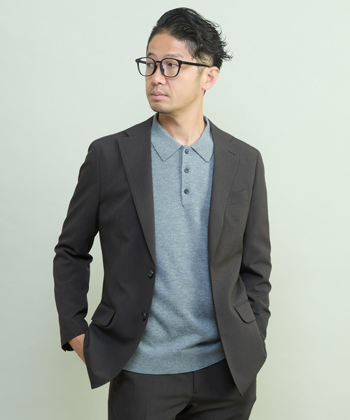 MEN'S MELROSE(メンズメルローズ)の「リノテックセットアップスーツ | ウォッシャブル / 防シワ(セットアップ・メンズ・ブラウン/ネイビー・3/4/5/2)」の10枚目の写真