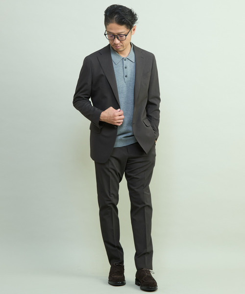 MEN'S MELROSE(メンズメルローズ)の「リノテックセットアップスーツ | ウォッシャブル / 防シワ(セットアップ・メンズ・ブラウン/ネイビー・3/4/5/2)」の11枚目の写真