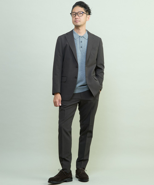 MEN'S MELROSE(メンズメルローズ)の「リノテックセットアップスーツ | ウォッシャブル / 防シワ(セットアップ・メンズ・ブラウン/ネイビー・3/4/5/2)」の12枚目の写真