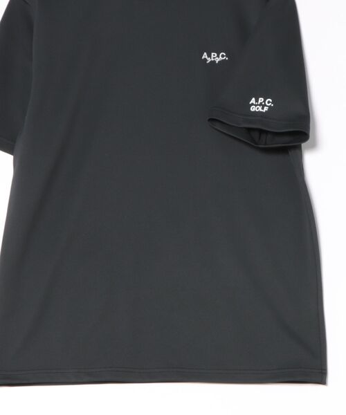 A.P.C. GOLF（アー・ペー・セー ゴルフ）の「Double Mesh mock neckT（Tシャツ/カットソー・メンズ・ブラック/ホワイト・M）」の4枚目の写真