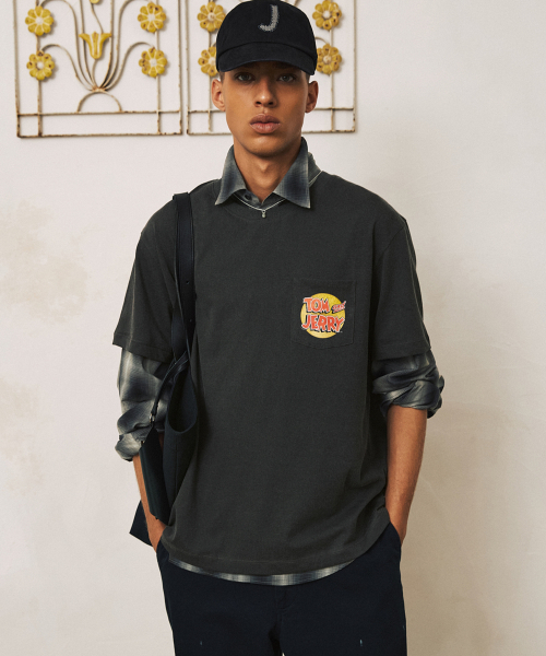 SHIRTER(シャーター)の「TJS VTG LOGO T-SHIRT (GREY)(Tシャツ/カットソー・メンズ・その他・LARGE/MEDIUM/SMALL)」の4枚目の写真