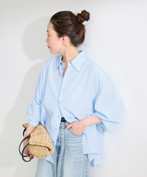 接触冷感 / ウォッシャブル / *MAI.M MILKY OVER SHIRT