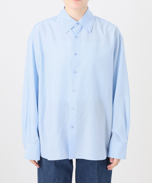 Simplicite(サンプリシテ)の「接触冷感 / ウォッシャブル / *MAI.M MILKY OVER SHIRT(シャツ/ブラウス・レディース・グレー/スカイブルー・FREE)」の11枚目の写真