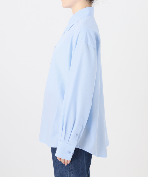 Simplicite(サンプリシテ)の「接触冷感 / ウォッシャブル / *MAI.M MILKY OVER SHIRT(シャツ/ブラウス・レディース・グレー/スカイブルー・FREE)」の12枚目の写真