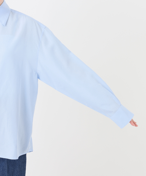 Simplicite(サンプリシテ)の「接触冷感 / ウォッシャブル / *MAI.M MILKY OVER SHIRT(シャツ/ブラウス・レディース・グレー/スカイブルー・FREE)」の15枚目の写真