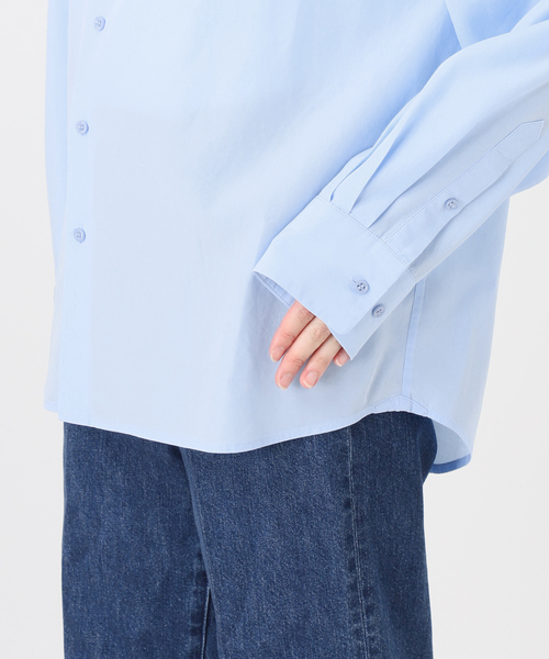 Simplicite(サンプリシテ)の「接触冷感 / ウォッシャブル / *MAI.M MILKY OVER SHIRT(シャツ/ブラウス・レディース・グレー/スカイブルー・FREE)」の4枚目の写真