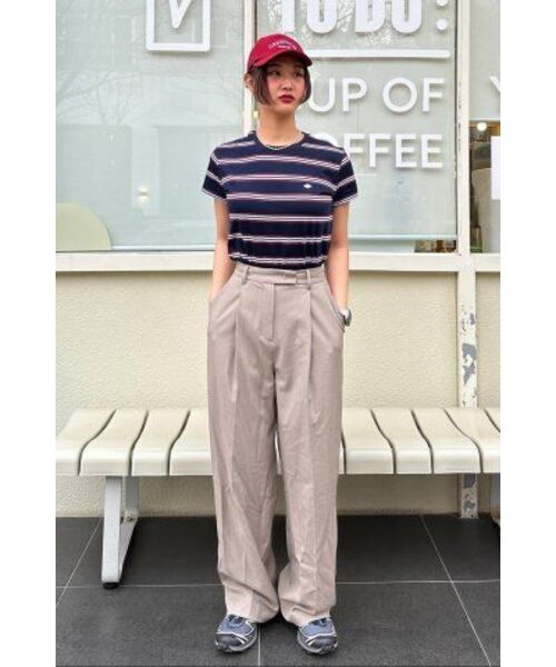 TILL I DIE(ティルアイダイ)の「Multi stripe cotton t-shirt_Navy(Tシャツ/カットソー・レディース・ネイビー・MEDIUM/SMALL/LARGE)」の2枚目の写真