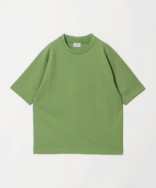 green label relaxing(グリーンレーベルリラクシング)の「ミニ ワッフル ビズ クルーネック カットソー -UVカット-(Tシャツ/カットソー・メンズ・ライトグレー/ケリーグリーン/ネイビー・XL/S/L/M)」の12枚目の写真