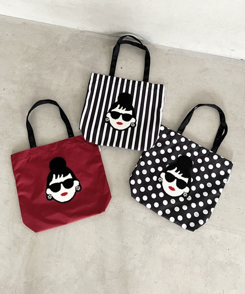 HAPPY FACE(ハッピーフェイス)の「EMMA 顔相良刺?新トート ダルメBK(トートバッグ・レディース・アニマル・ONE SIZE)」の17枚目の写真