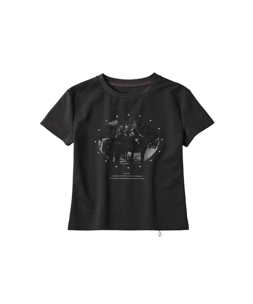 Knuth Marf（クヌースマーフ）の「Knuth Marf / クヌースマーフ studded compact tee（Tシャツ/カットソー・レディース・チャコールグレー・FREE）」の8枚目の写真