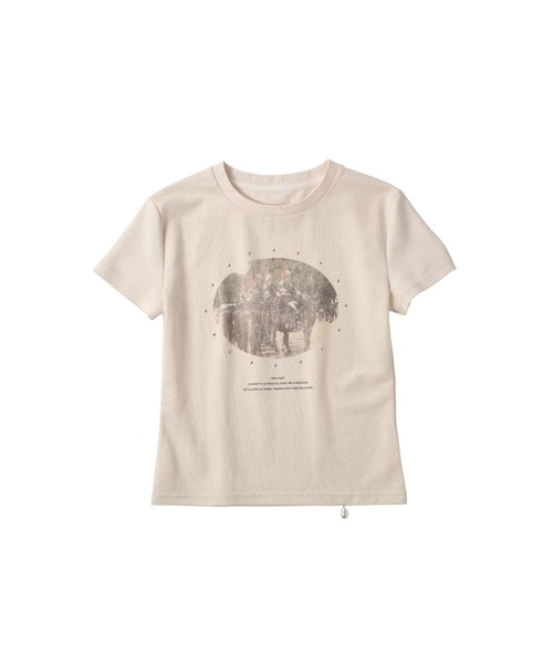 Knuth Marf（クヌースマーフ）の「Knuth Marf / クヌースマーフ studded compact tee（Tシャツ/カットソー・レディース・チャコールグレー・FREE）」の9枚目の写真