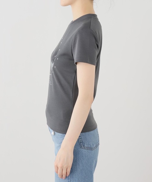 Knuth Marf（クヌースマーフ）の「Knuth Marf / クヌースマーフ studded compact tee（Tシャツ/カットソー・レディース・チャコールグレー・FREE）」の18枚目の写真