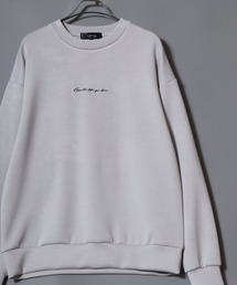 ANPAS（アンパス）の「ANPAS Exclusive Ponte Crewneck Sweatshirt with Chest Embroidery / アンパス別注 ポンチ 胸刺繍トレーナー 長袖 スウェット メンズ レディース オーバーサイズ ユニセックス（スウェット）」
