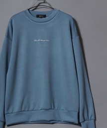 ANPAS（アンパス）の「ANPAS Exclusive Ponte Crewneck Sweatshirt with Chest Embroidery / アンパス別注 ポンチ 胸刺繍トレーナー 長袖 スウェット メンズ レディース オーバーサイズ ユニセックス（スウェット）」