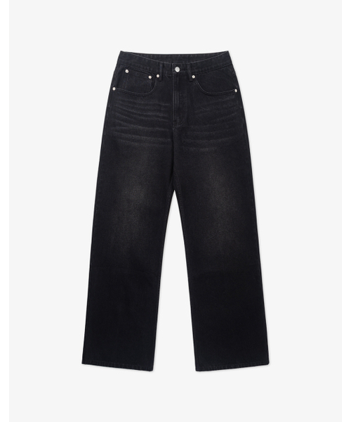 WORK ON BODY OFF（ワークオンボディオフ）の「ラトゥスワイドデニムパンツ[ブラック]（デニムパンツ・メンズ・ブラック・LARGE/X-LARGE）」の6枚目の写真