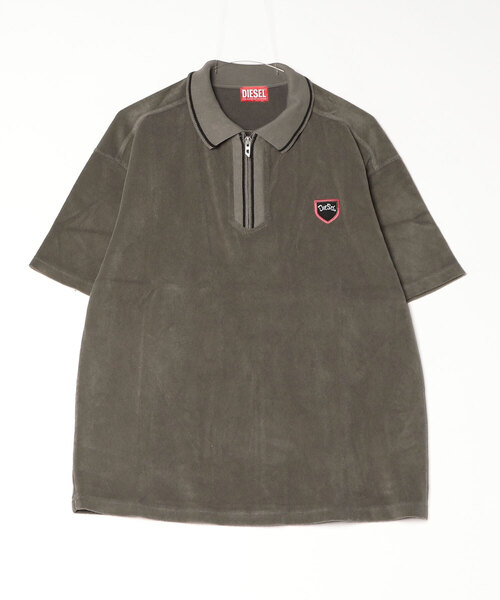 DIESEL(ディーゼル)の「メンズ ポロシャツ T-SPONGY-ZIP(ポロシャツ・メンズ・ブラウン・MEDIUM/LARGE)」の6枚目の写真