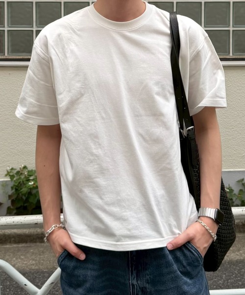 Chikashitsu +】cropped box tee / 【チカシツプラス】クロップド