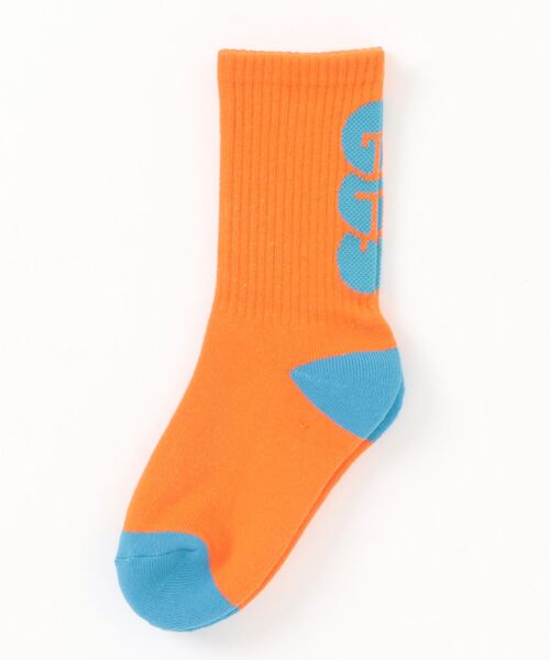 GROOVY COLORS(グルービーカラーズ)の「GROOVY GCS Socks(ソックス/靴下・キッズ・オレンジ/グリーン/ブラック・M/L/S)」の3枚目の写真