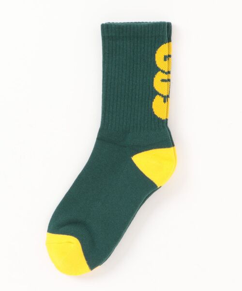 GROOVY COLORS(グルービーカラーズ)の「GROOVY GCS Socks(ソックス/靴下・キッズ・オレンジ/グリーン/ブラック・M/L/S)」の2枚目の写真