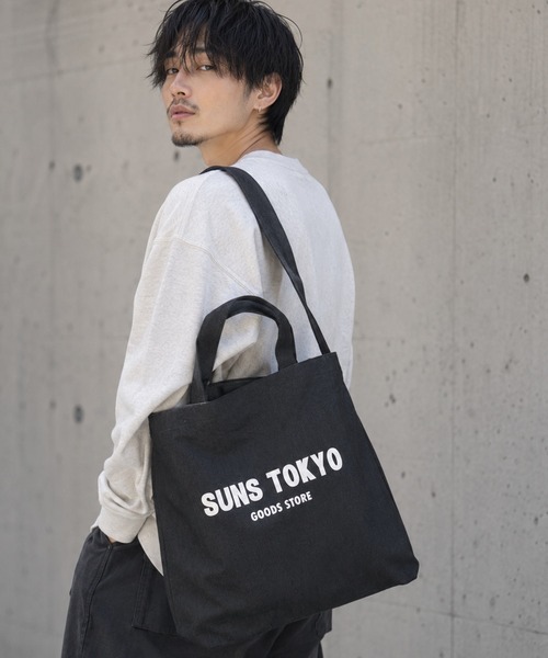 SORENA（ソレナ）の「SUNS大判ショルダートートバッグ（トートバッグ・レディース・ブラック/ネイビー/ピンク/ナチュラル/レッド/ベージュ/グレー/カーキ・FREE）」の2枚目の写真