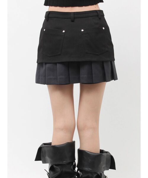 EMODA(エモダ)の「レイヤードプリーツスカート(スカート・レディース・ブラウン・SMALL/MEDIUM)」の6枚目の写真