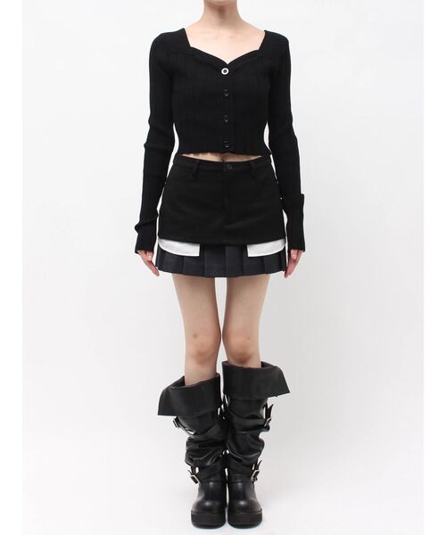 EMODA(エモダ)の「レイヤードプリーツスカート(スカート・レディース・ブラウン・SMALL/MEDIUM)」の11枚目の写真