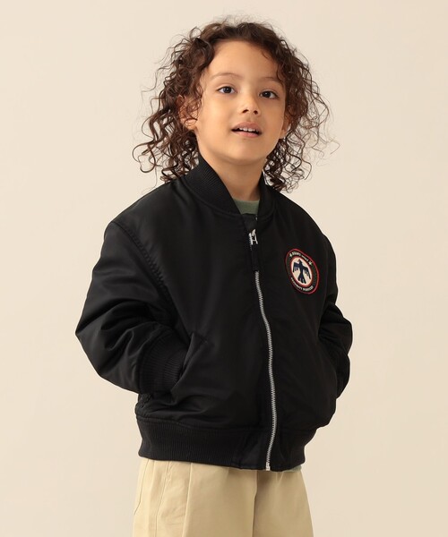 BEAMS mini(ビームスミニ)の「MA-1 ブルゾン 2026FW(90~150cm)(ブルゾン・キッズ・ブラック/オリーブ・100/140/130/120/110/90/150)」の2枚目の写真