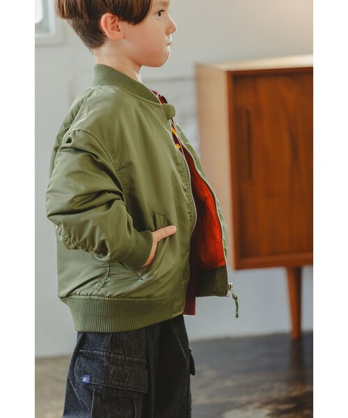 BEAMS mini(ビームスミニ)の「MA-1 ブルゾン 2026FW(90~150cm)(ブルゾン・キッズ・ブラック/オリーブ・100/140/130/120/110/90/150)」の18枚目の写真