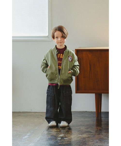 BEAMS mini(ビームスミニ)の「MA-1 ブルゾン 2026FW(90~150cm)(ブルゾン・キッズ・ブラック/オリーブ・100/140/130/120/110/90/150)」の17枚目の写真