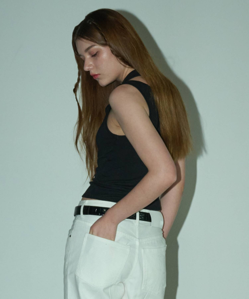 REEMNIK（リームニック）の「MUTE LAYERED  TANK TOP [BLACK]（Tシャツ/カットソー・レディース・ブラック・SMALL/MEDIUM）」の7枚目の写真