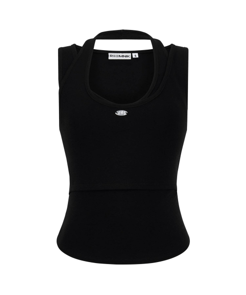 REEMNIK（リームニック）の「MUTE LAYERED  TANK TOP [BLACK]（Tシャツ/カットソー・レディース・ブラック・SMALL/MEDIUM）」の10枚目の写真