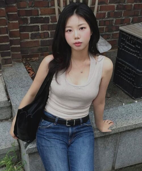 REEMNIK（リームニック）の「MUTE LAYERED  TANK TOP [BLACK]（Tシャツ/カットソー・レディース・ブラック・SMALL/MEDIUM）」の2枚目の写真