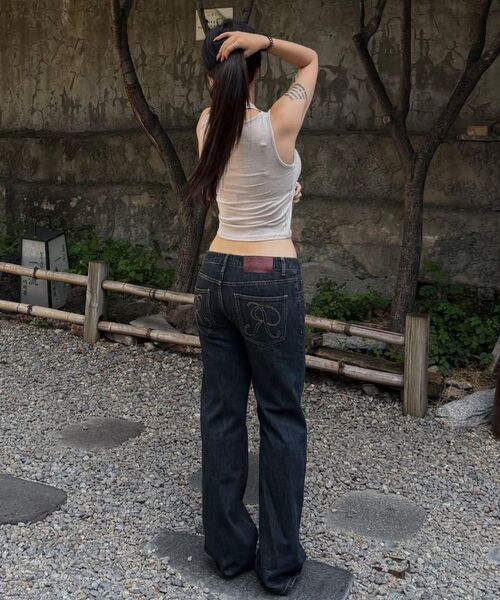 REEMNIK（リームニック）の「MUTE LAYERED  TANK TOP [BLACK]（Tシャツ/カットソー・レディース・ブラック・SMALL/MEDIUM）」の3枚目の写真