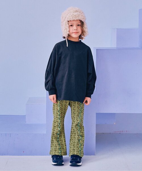 p.premier（ピードットプルミエ）の「選べる2タイプ袖タックデザインの無地とボーダーのロンT（Tシャツ/カットソー・キッズ・ブルー/イエロー/オフホワイト/ピンク/ブラック/グリーン・120/130/100/110/80/90/140）」の10枚目の写真