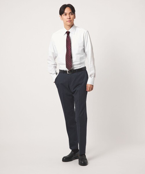 A DAY IN THE LIFE UNITED ARROWS(アデイインザライフユナイテッドアローズ)の「ジャージーツイル セミワイドカラー レギュラーフィットシャツ<A DAY IN THE LIFE>(シャツ/ブラウス・メンズ・ホワイト/ライトブルー・40cm/37cm/38cm/41cm/42cm/39cm)」の4枚目の写真