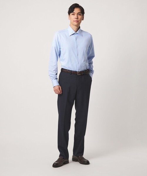 A DAY IN THE LIFE UNITED ARROWS(アデイインザライフユナイテッドアローズ)の「ジャージーツイル セミワイドカラー レギュラーフィットシャツ<A DAY IN THE LIFE>(シャツ/ブラウス・メンズ・ホワイト/ライトブルー・40cm/37cm/38cm/41cm/42cm/39cm)」の9枚目の写真