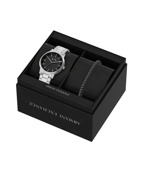 ARMANI EXCHANGE(アルマーニエクスチェンジ)の「アルマーニ・エクスチェンジ 腕時計 メンズ アナログ ステンレス AX7182SET(アナログ腕時計・メンズ・シルバー・FREE)」の8枚目の写真