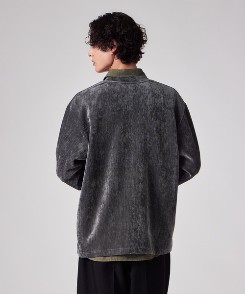 PS Paul Smith(ピーエスポールスミス)の「カットベロア カーディガン / 262721 EXCD01(カーディガン/ボレロ・メンズ・ワインレッド/ネイビー/グレー/ブラウン・LARGE/MEDIUM/X-LARGE)」の6枚目の写真