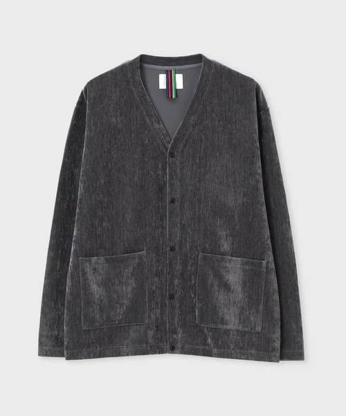 PS Paul Smith(ピーエスポールスミス)の「カットベロア カーディガン / 262721 EXCD01(カーディガン/ボレロ・メンズ・ワインレッド/ネイビー/グレー/ブラウン・LARGE/MEDIUM/X-LARGE)」の8枚目の写真