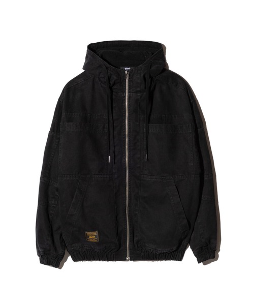 glamb(グラム)の「Remake Hooded Work Jacket / リメイクフードワークジャケット(ミリタリージャケット・メンズ・ブラウン/ブラック・L/S/M)」の5枚目の写真