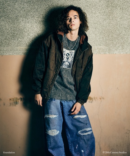 glamb(グラム)の「Remake Hooded Work Jacket / リメイクフードワークジャケット(ミリタリージャケット・メンズ・ブラウン/ブラック・L/S/M)」の15枚目の写真