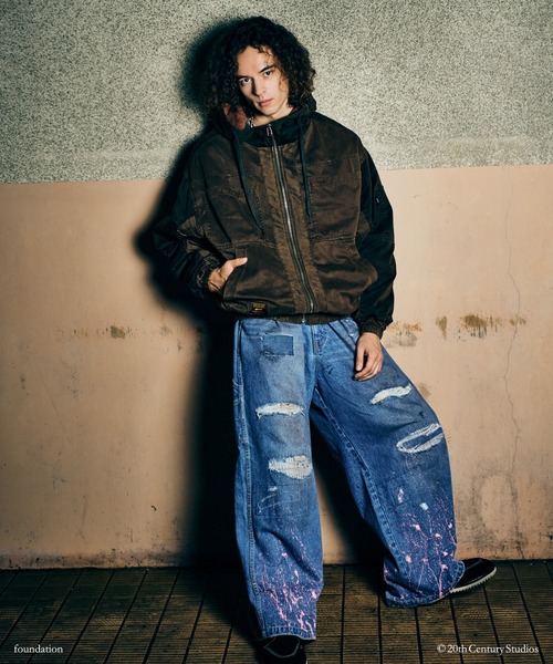 glamb(グラム)の「Remake Hooded Work Jacket / リメイクフードワークジャケット(ミリタリージャケット・メンズ・ブラウン/ブラック・L/S/M)」の16枚目の写真