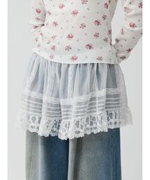 レイヤード巻きスカート