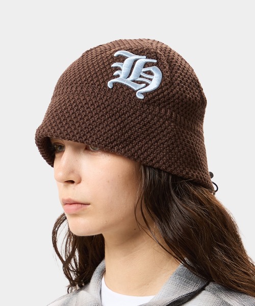 HUF（ハフ）の「OLYMPIA KNIT BUCKET HAT（ハット・メンズ・ブラック/ブラウン・O/S）」の15枚目の写真