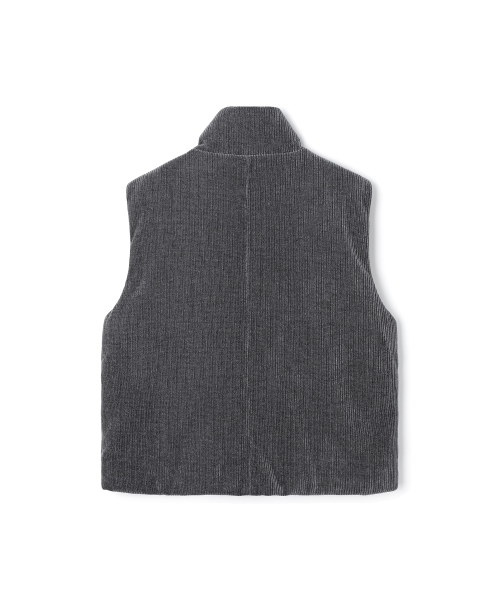 ADHOC(アドホック)の「男性コーデュロイパディングベスト (DK-GREY) (HBAVE20)(ベスト・メンズ・その他・100/105/95)」の5枚目の写真
