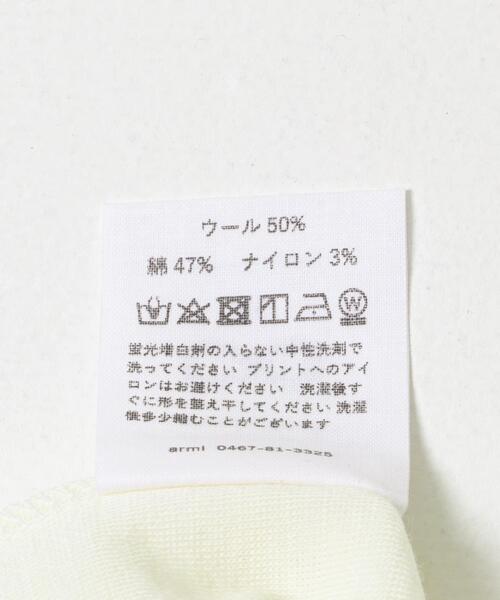 THE GOODLAND MARKET（ザグッドランドマーケット）の「armi　[Smart] MERINO-WOOL CREW NECK TEE（Tシャツ/カットソー・メンズ・ホワイト・3/4/5）」の10枚目の写真