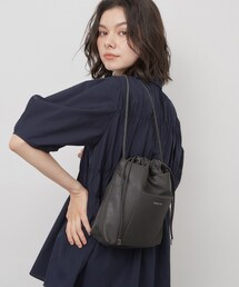 【3層仕様】巾着ミニショルダーバッグ《長さ調整可能》